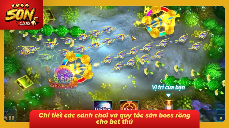 Bắn Cá Long Vương SONCLUB - Săn Cá Đỉnh Cao Cùng Bet Thủ 4 Sảnh chơi cùng quy tắc săn rồng cực đỉnh