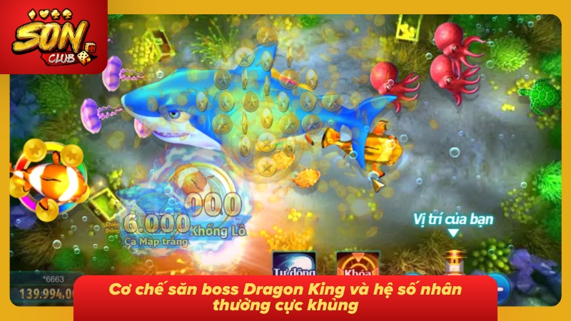 Bắn Cá Long Vương SONCLUB - Săn Cá Đỉnh Cao Cùng Bet Thủ 5 Cơ chế hấp dẫn ăn điểm nhất đối với bet thủ