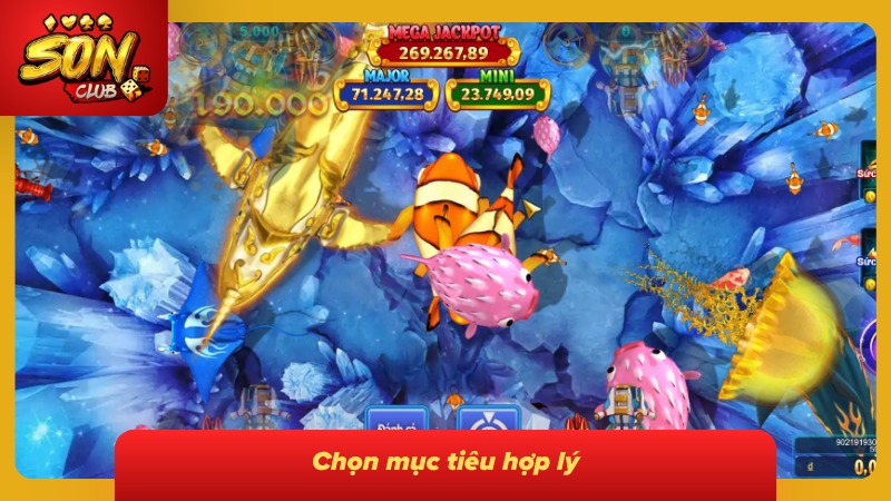 Bắn Cá Thần Tài Sonclub - Săn Thưởng Hấp Dẫn Từ Đại Dương 8 Chọn súng phù hợp với sinh vật biển trước khi tiêu diệt