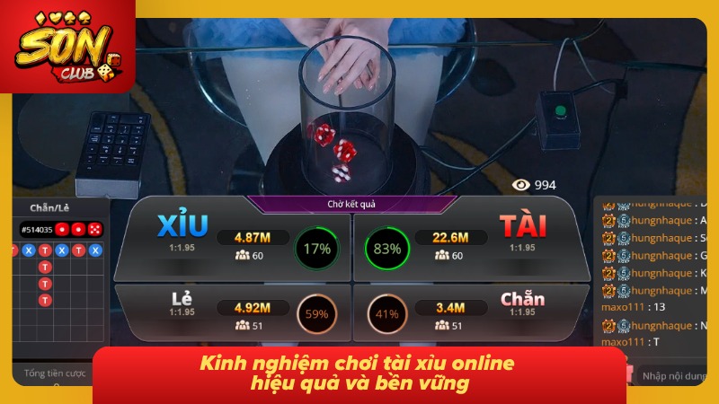 Tài Xỉu Online - Cách Soi Cầu Và Bẻ Cầu Hiệu Quả Từ SONCLUB 6 Cẩm nang đánh tài xỉu trực tuyến hiệu quả và ít rủi ro